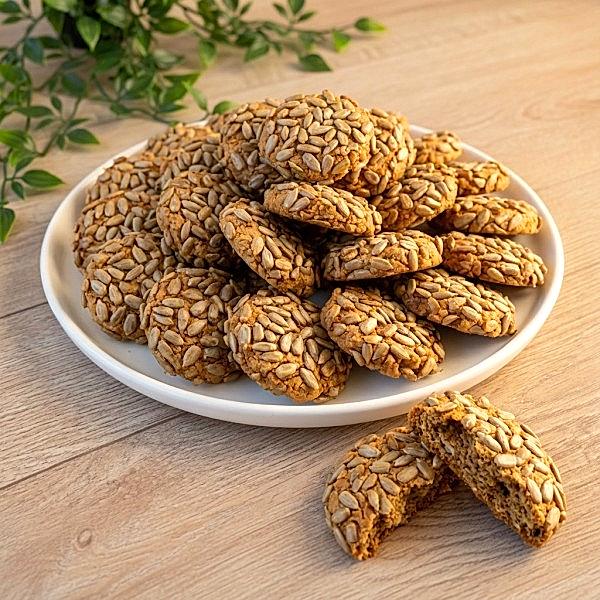 Ay Çekirdekli Çavdarlı Kurabiye